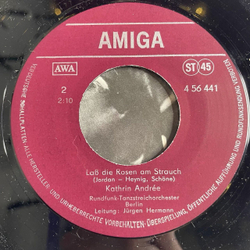 Винтажная виниловая пластинка LP Kathrin Andree Ciao, Mama, Lab Die Rosen Am Strauch (ГДР 1980)