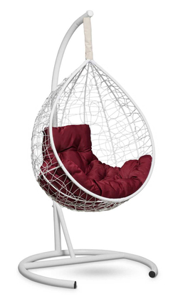 Подвесное кресло-кокон sevilla comfort белый + каркас -11%