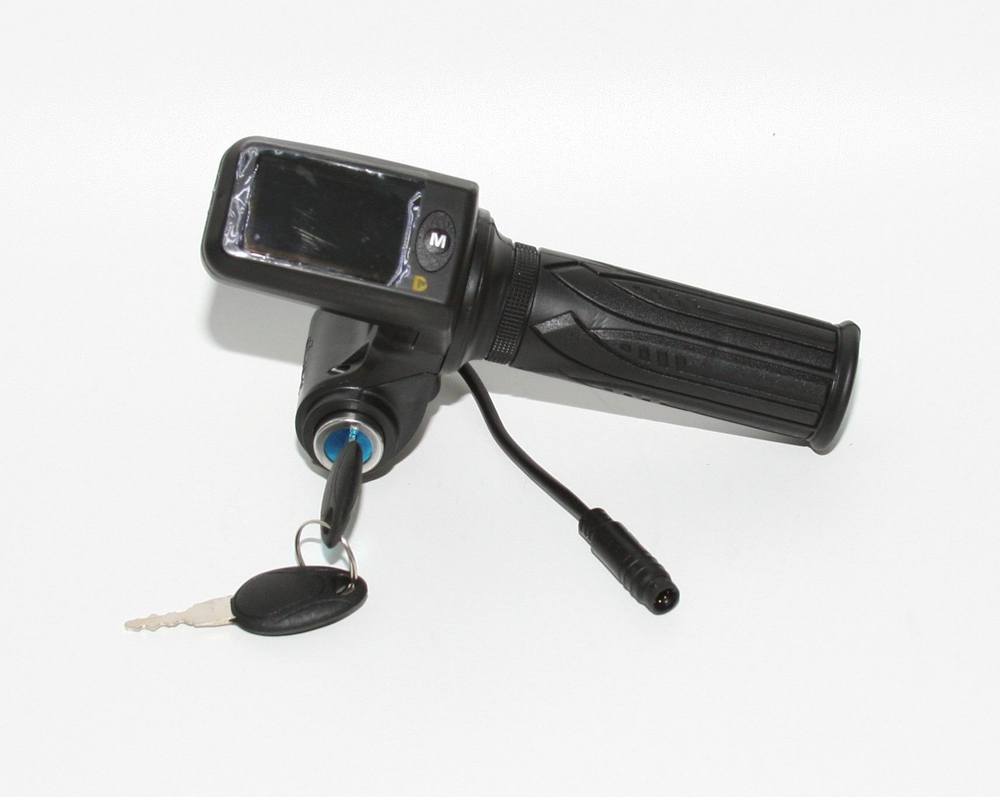 Ручка газа с дисплеем и замком зажигания Kugoo C1 Plus