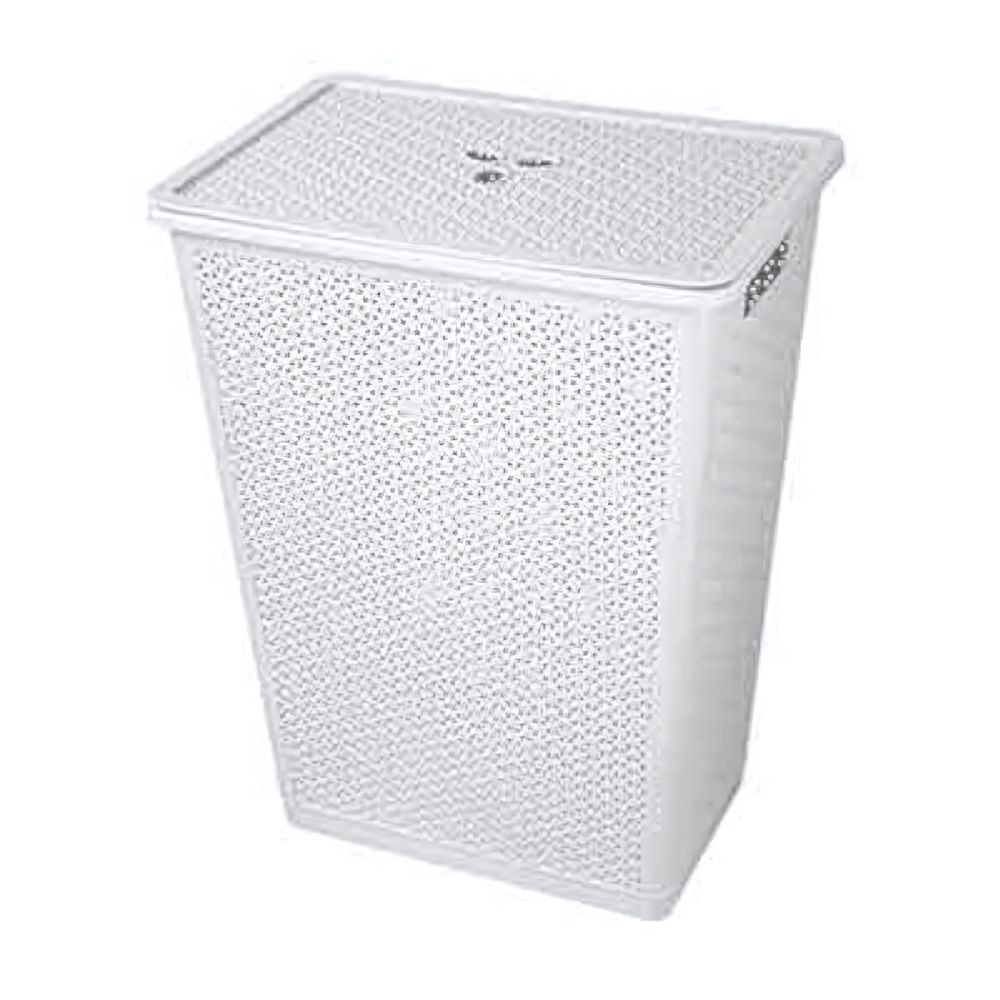 Корзина для белья "Wenge" 35л, 399х272х460 мм (светло-серый)