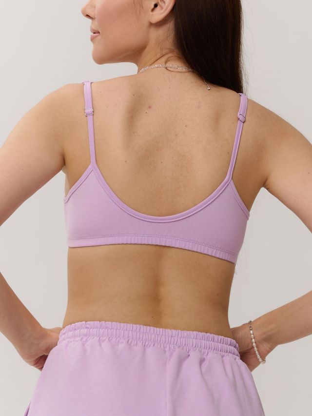 Топ хлопковый Лаванда