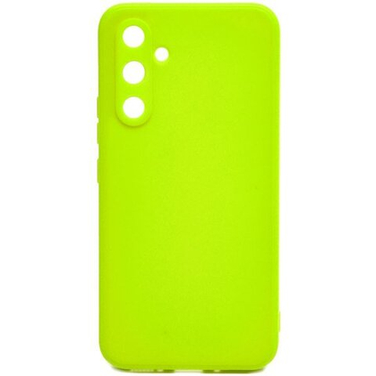 Накладка Samsung A14 4G/5G силикон матовый лайм Soft Case Zibelino