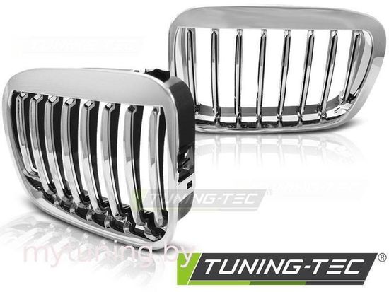 Решетка (ноздри) радиатора CHROME для BMW 3 E46 sedan