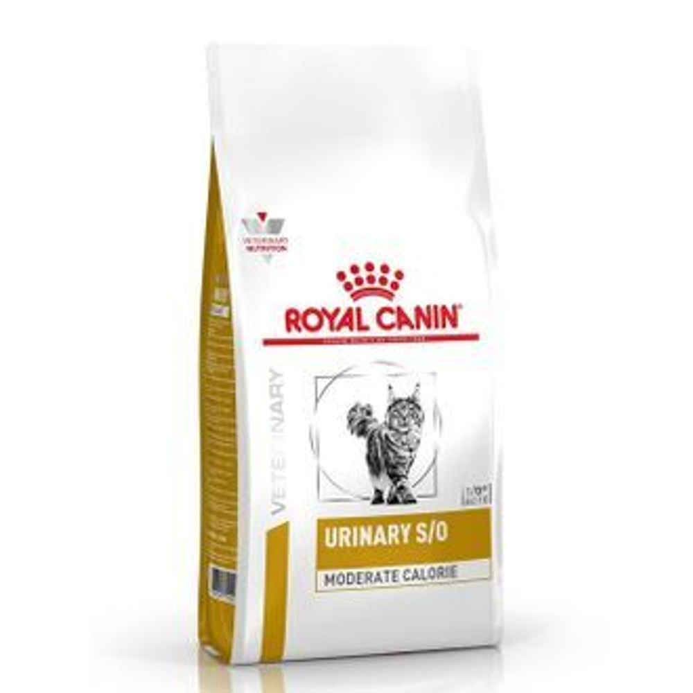 Royal Canin Urinary S/O Moderate calorie Сухой корм для кошек для лечения заболеваний МКБ при избыточном весе, 400 г
