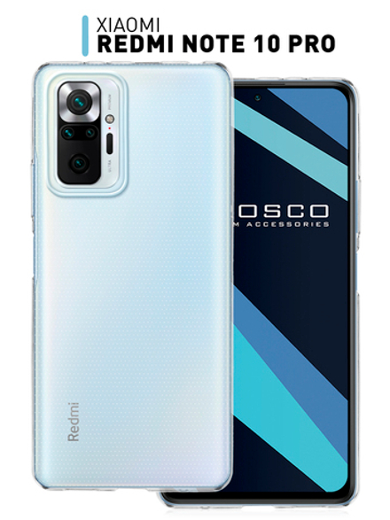 Чехол ROSCO для Xiaomi Redmi Note 10 Pro оптом (арт. XM-RN10P-TPU-TRANSPARENT)