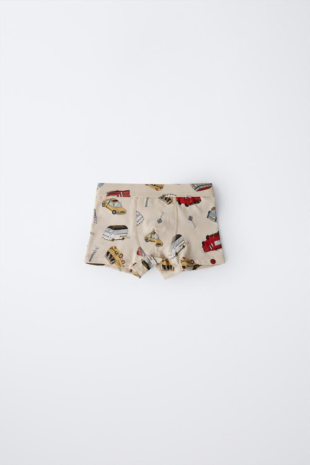 ZARA НАБОР ИЗ ПЯТИ ТРУСОВ-БОКСЕРОВ С МАШИНКАМИ, РАЗНОЦВЕТНЫЙ