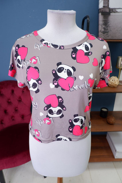 Футболка с пандами 46-48 размер