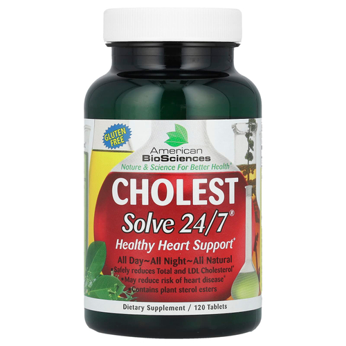 American Biosciences, CHOLESTSolve 24/7®, 120 Tablets