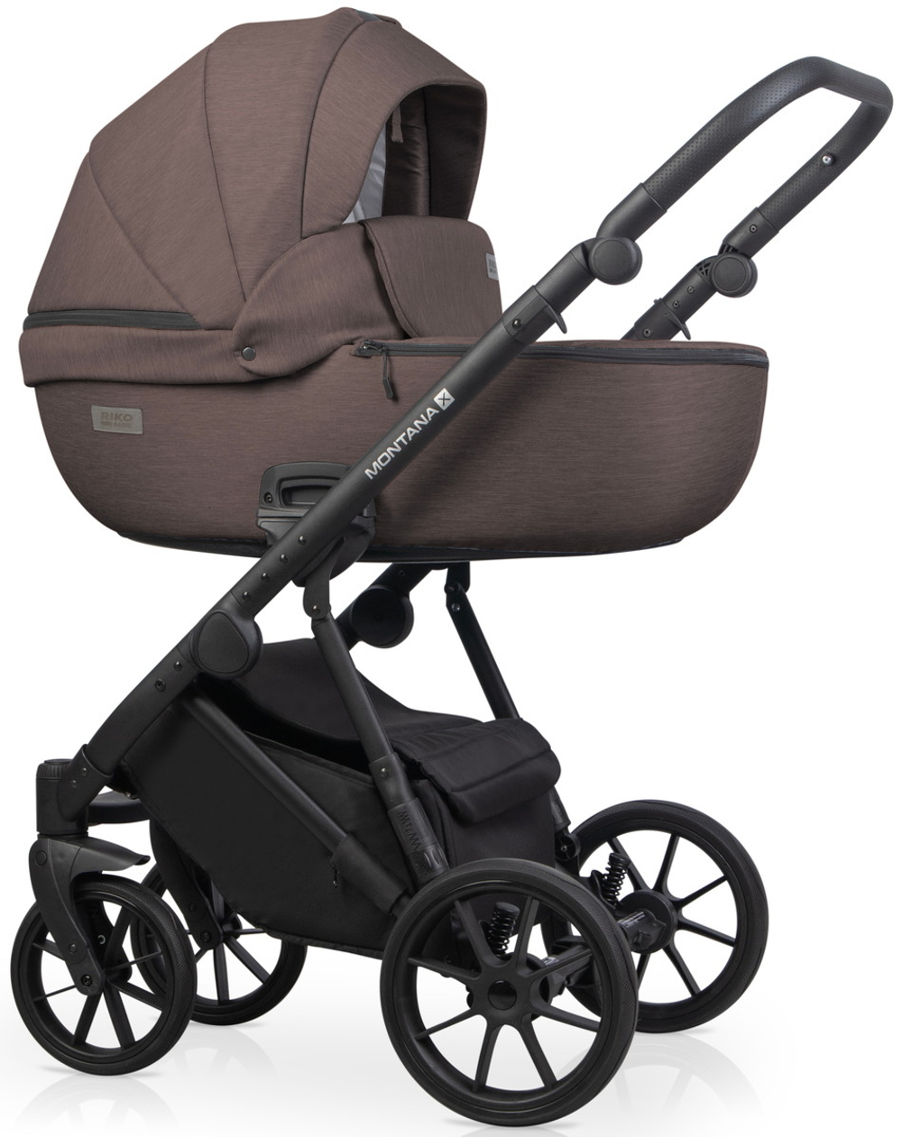 Детская коляска Riko Basic Montana X 2 в 1 01 коричневый