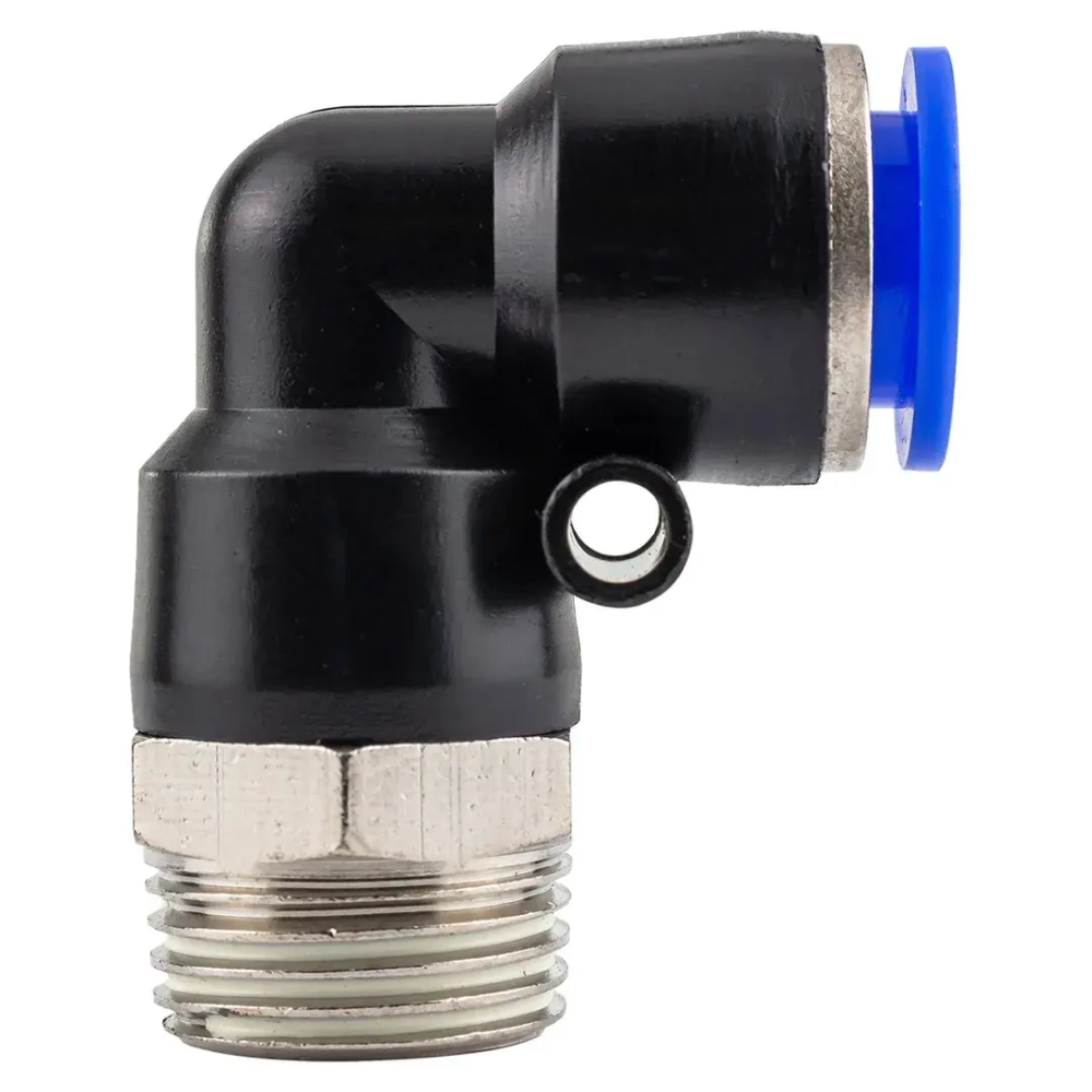 Фитинг угловой для пластиковых трубок 12мм с наружной резьбой 1/2'' Forsage F-SPL12-04