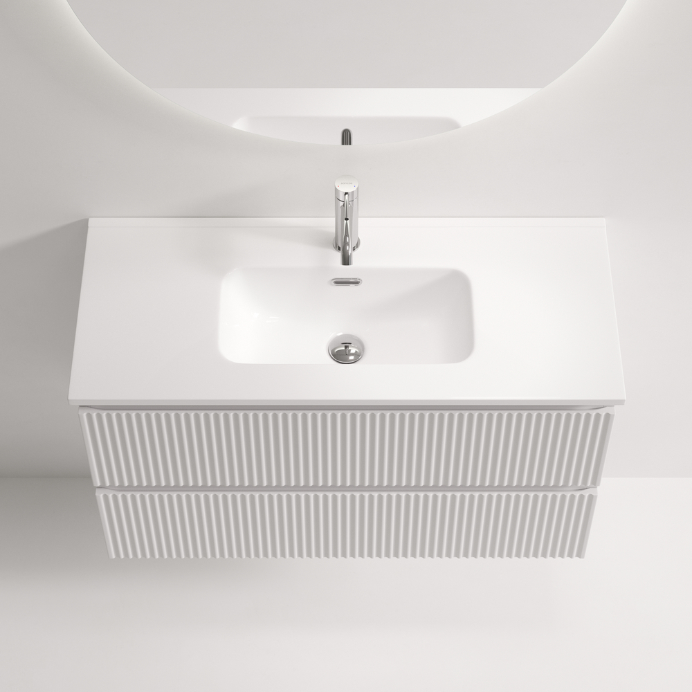 Тумба подвесная Sancos Snob R 890х390х500, Bianco, SNR90/39W