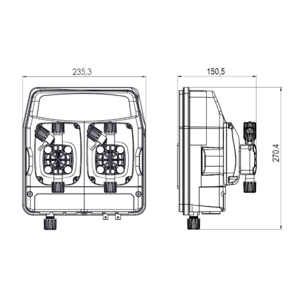 Авт.станция дозир и контр. eTWIN PH-RX 5.0L-5.0 230V STD