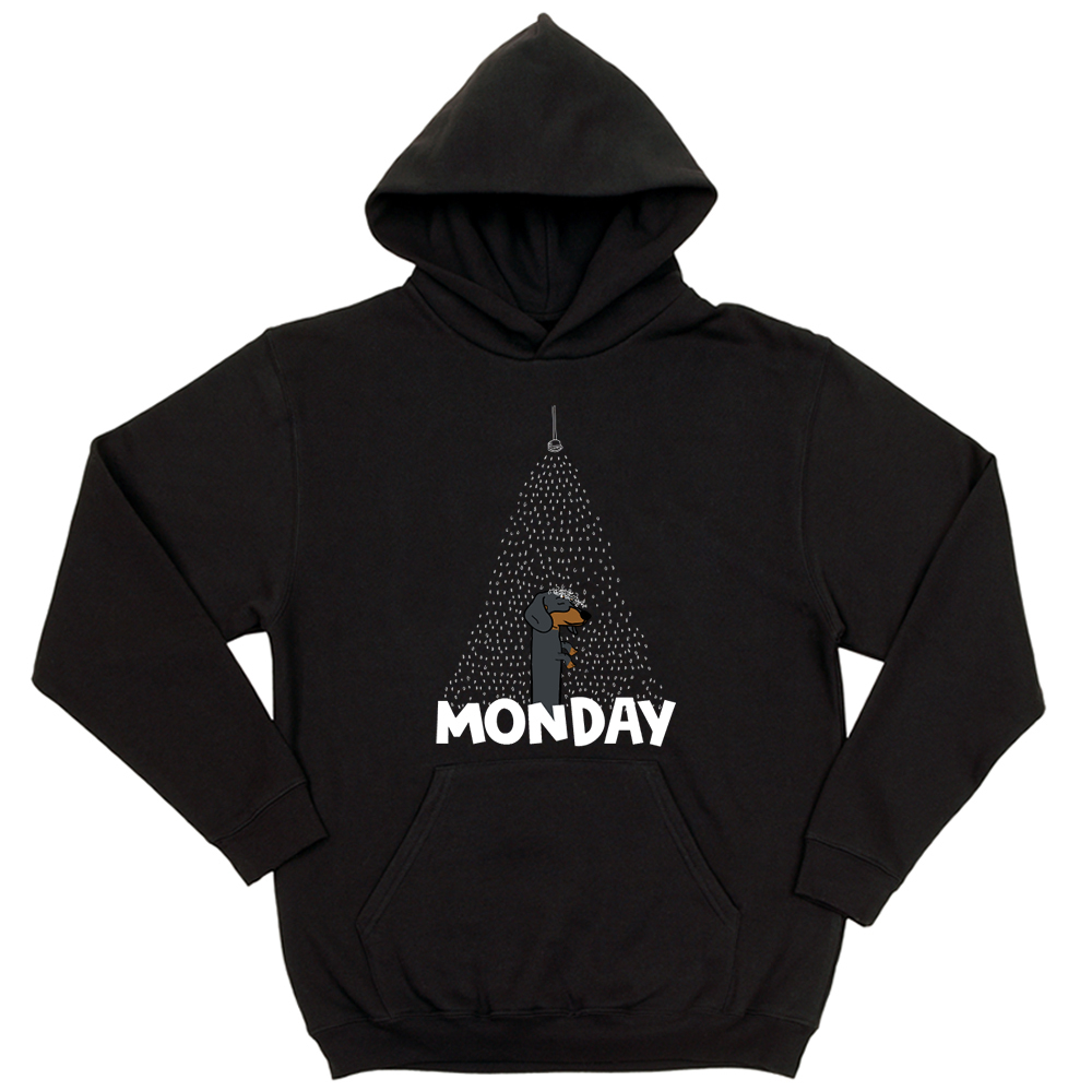 Толстовка "Такса в понедельник"