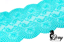 03-227 Кружево эластичное 23 см, бирюза