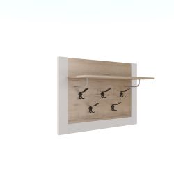 Вешало навесное "Ева 5" М-8 (дуб ирландский/белый матовый), ЛДСП, Комфорт-S