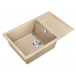 Мойка для кухни MILACIO Navarra 78 Cuarzo MC.77054, бежевый