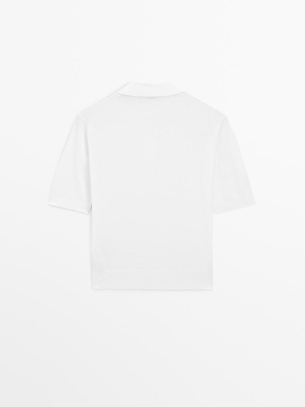 Massimo Dutti Футболка с воротником поло, белый