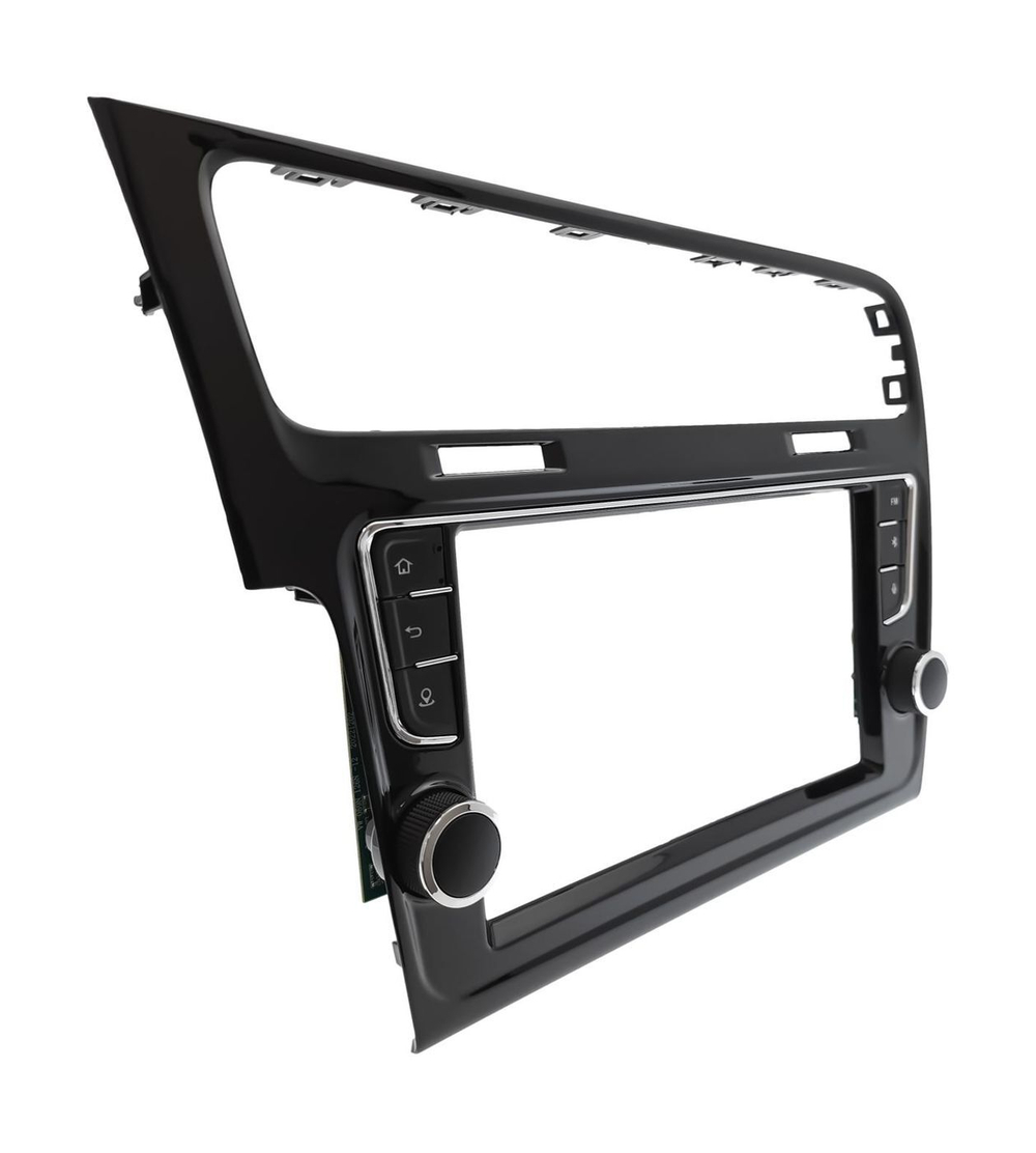 Комплект рамки с разъёмами 9" VW Golf 7 2012-2020 черн. глянец Тип2 c кнопками для - Car-Smart 257F2