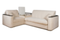 Диван угловой с Баром Неаполь 1,4 - Velutto 17 бежевый/ коричневая накладка