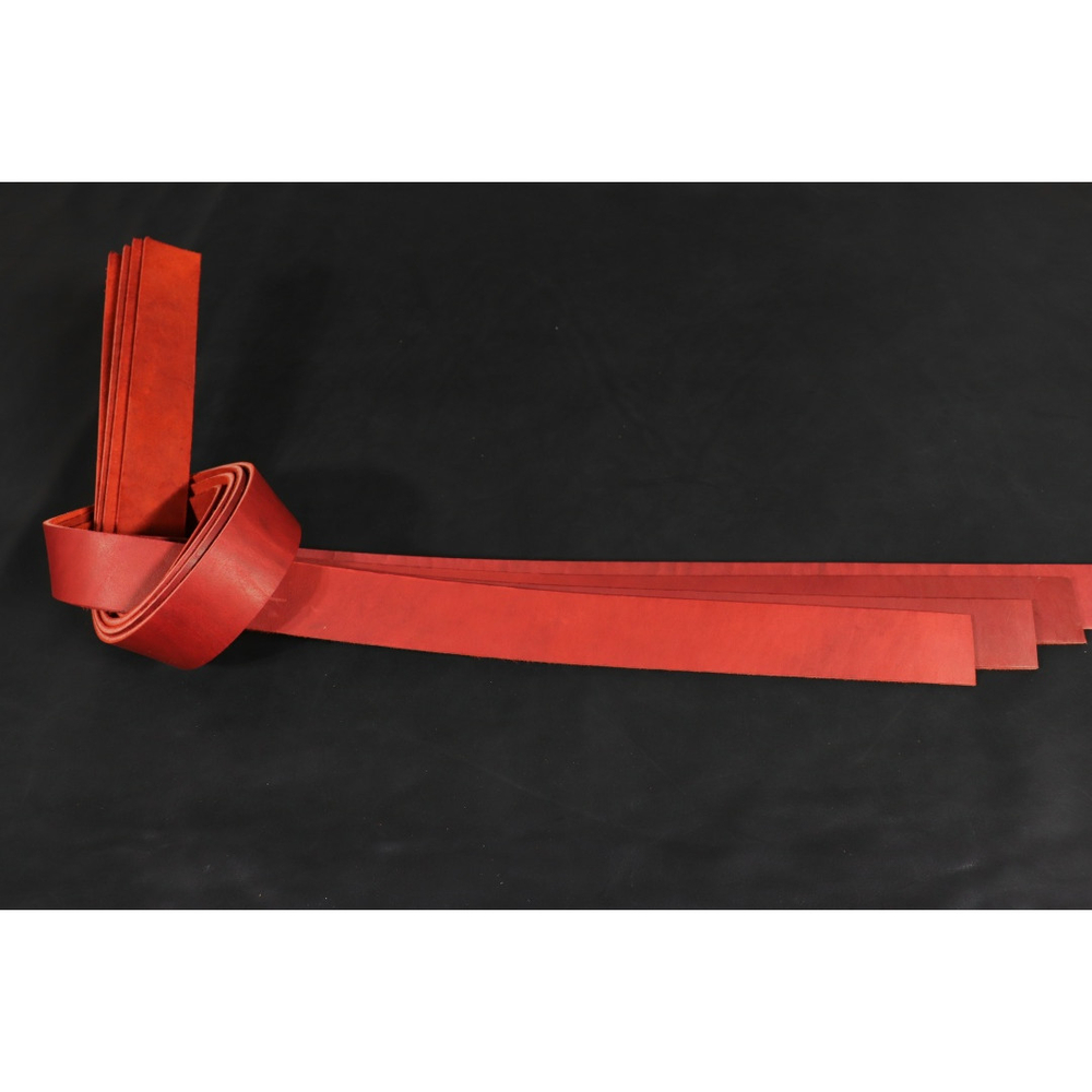 Ременная заготовка Рубин с лицевой отделкой