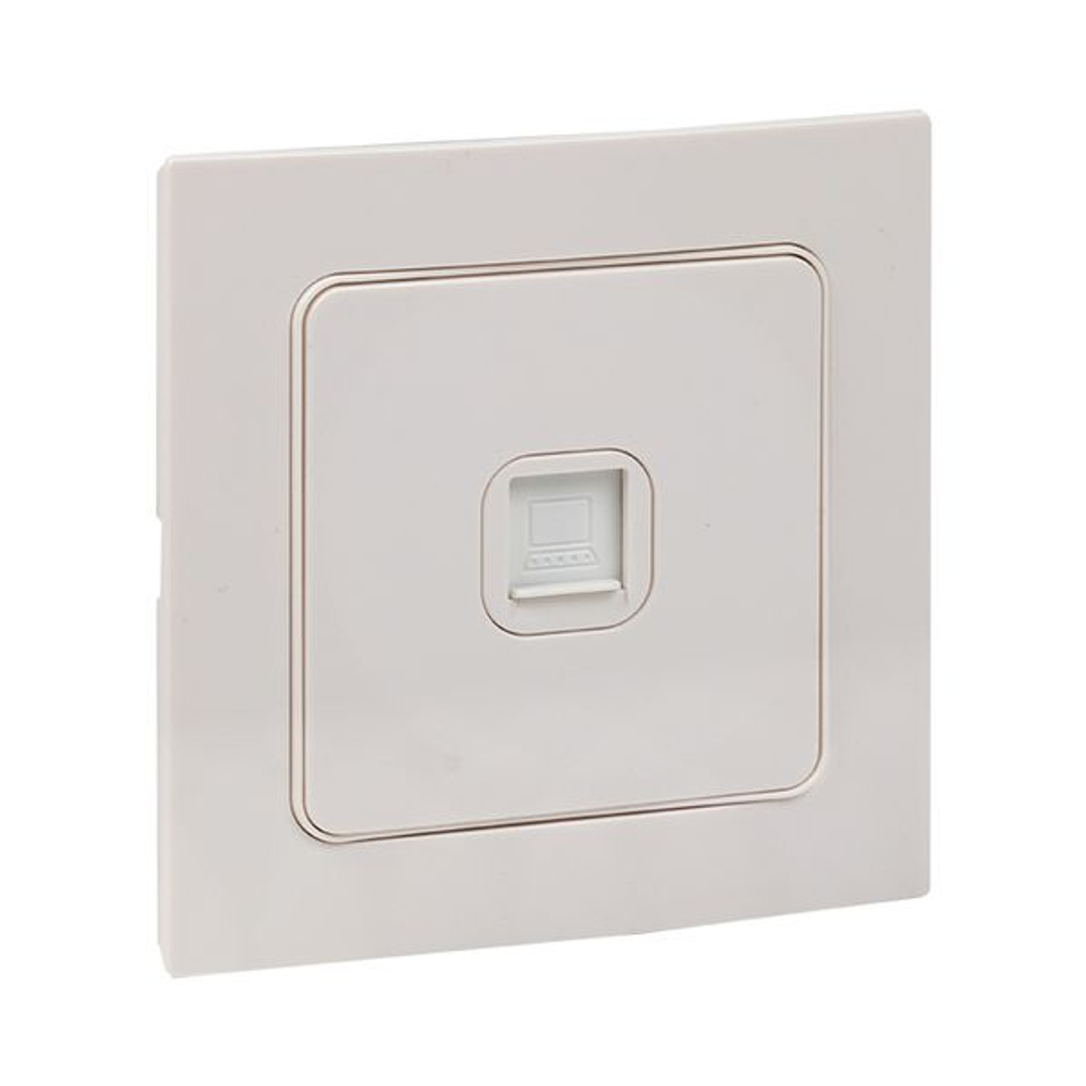 Стокгольм Механизм Розетки RJ-45 1-местной белый EKF