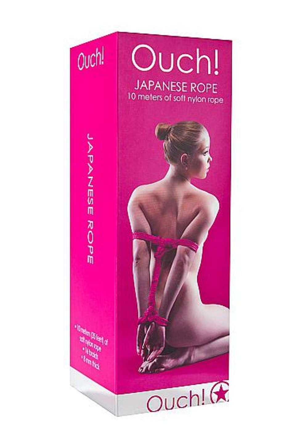 Розовая веревка для бандажа Japanese rope - 10 м. (Цвет: розовый)