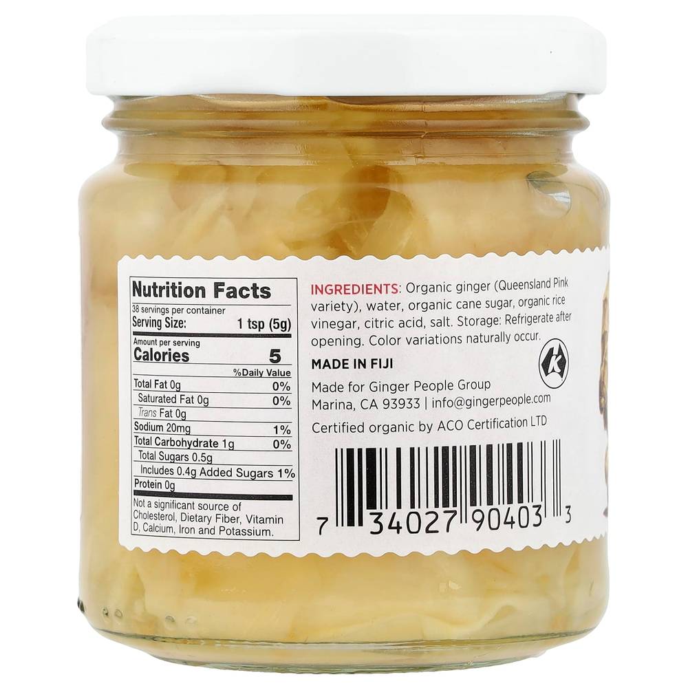 The Ginger People, органический имбирь для суши, 190 г (6,7 унции)