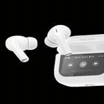 Наушники WALKER WTS-85, шумопод. ANC, сенсорный дисплей, белые