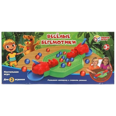 Игра настольная "Веселые бегемотики" (Умные игры)