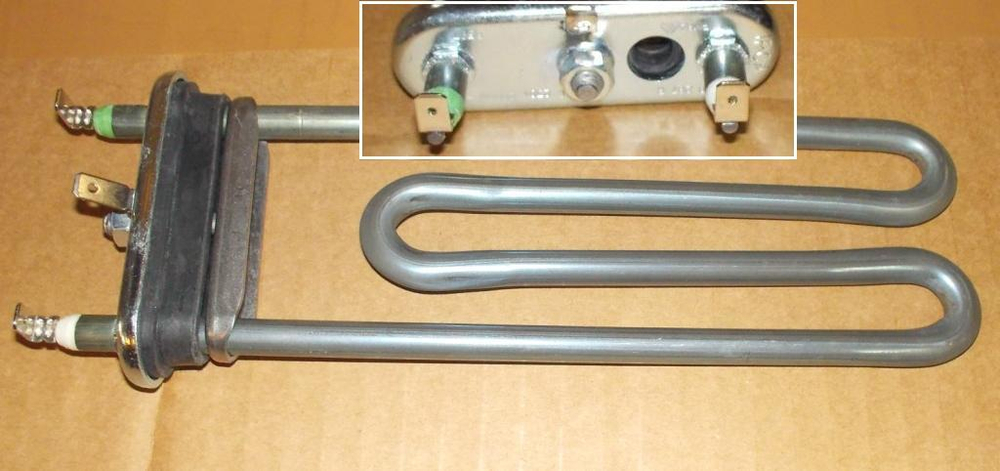 ТЭН 2000W (L=200 mm)  для стиральных машин BOSCH и др. 267512, 643463, 12026515