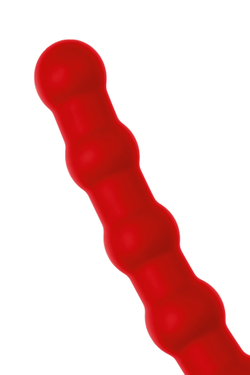 Насадка на пенис для двойного проникновения Black&Red by TOYFA, силикон, красная, 19,5 см