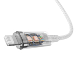 USB-A - Lightning Кабель Baseus Explorer STC Charging+Data 2.4A 1m - White