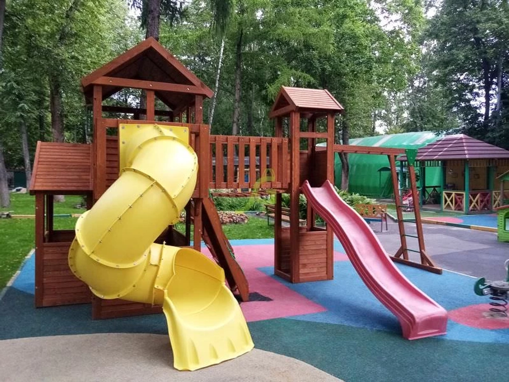 Детская площадка Клубный домик Макси с трубой