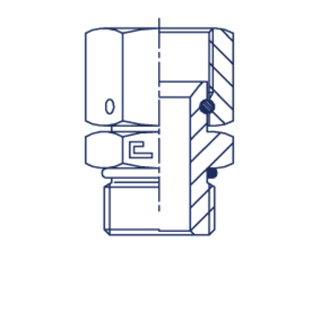 Штуцер FNA JIC 1.1/16 - UNF 7/8