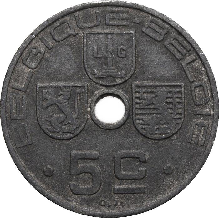 5 сантимов 1941 Бельгия (BELGIQUE-BELGIE)