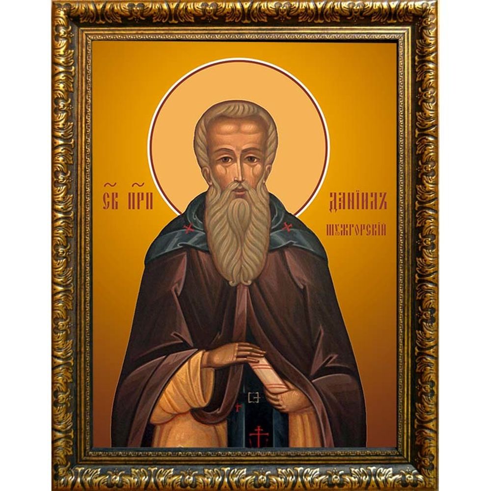 Даниил Шужгорский преподобный. Икона на холсте.