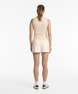 Oysho Топ без рукавов из хлопка и модала, светлый экрю