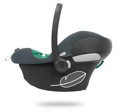 Коляска 3 в 1 Cybex Priam IV Chrome Brown complete и автокресло Aton B2 i-Size Steel Grey Leaf Green