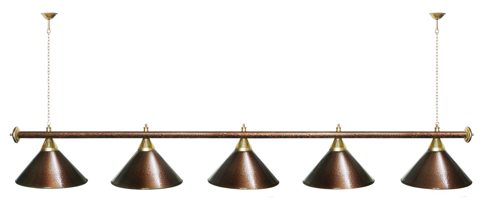 Лампа STARTBILLIARDS 5 пл. (плафоны зеленые,штанга зеленая,фурнитура золото) фото №62