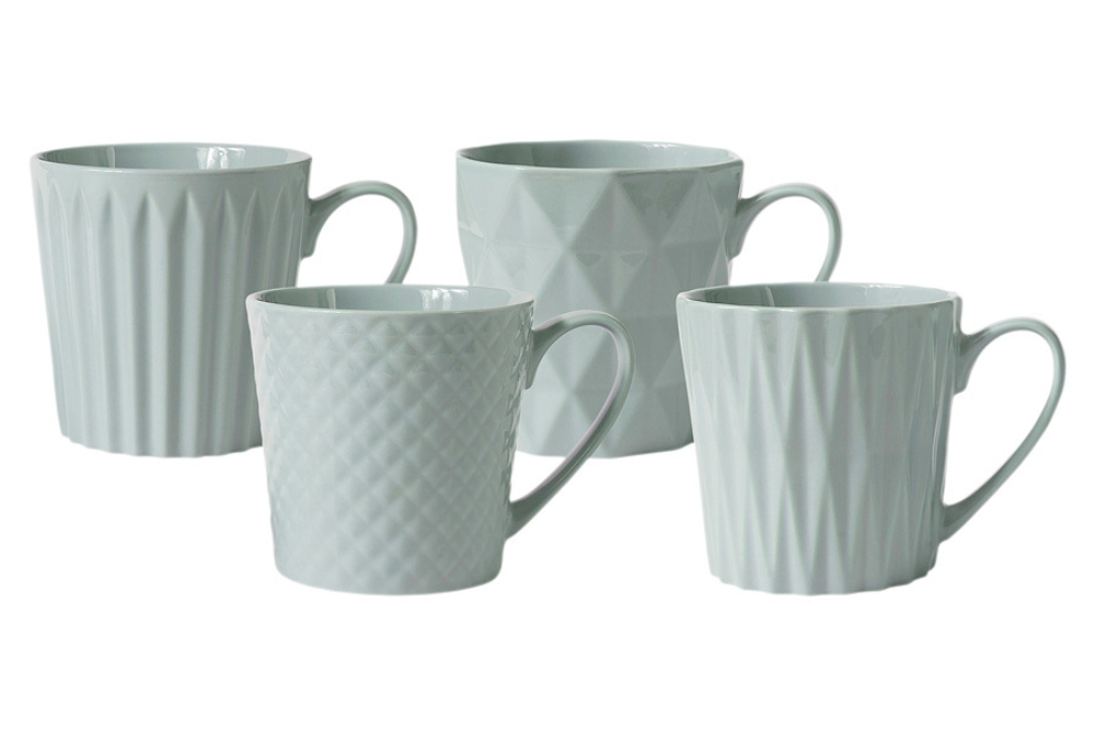 Набор кружек 4шт 380мл Maxwell&Williams Nova голубой