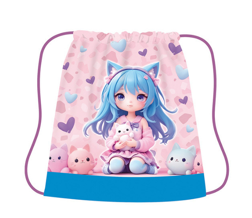 Сумка для обуви ПЧЕЛКА Девочка с игрушками 2025 420*340 мм (СДС-3)