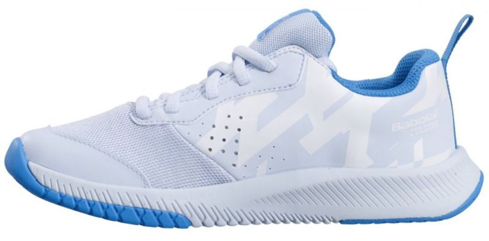 Детские теннисные кроссовки Babolat Pulsion All Court Junior - white/illusion blue