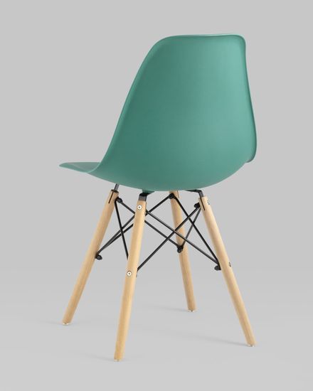 Стул Eames Style DSW серо-зеленый x4 (разборный каркас)