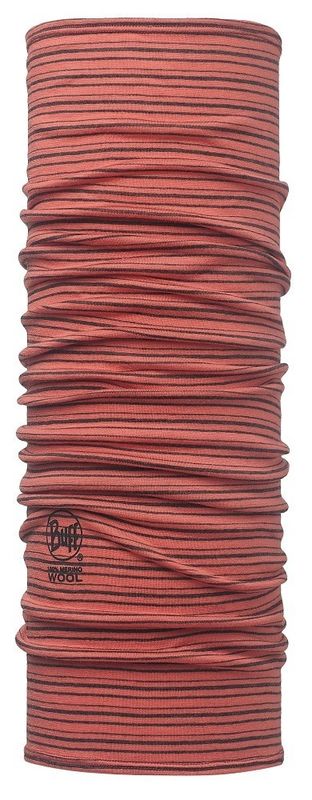 Шарф-труба шерстяной Buff Coral Stripes Фото 1