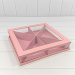 Коробка сборная 35х35х7 см (Розовый)