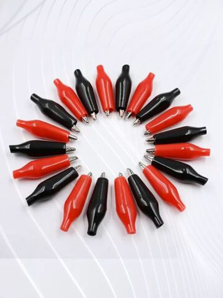 Набор крокодильчиков зажимов с пластиковым чехлом (20 штук)