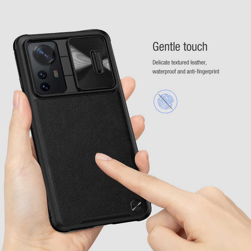 Противоударный чехол Nillkin CAMSHIELD Leather Case с защитой камеры для Xiaomi 12 / 12X