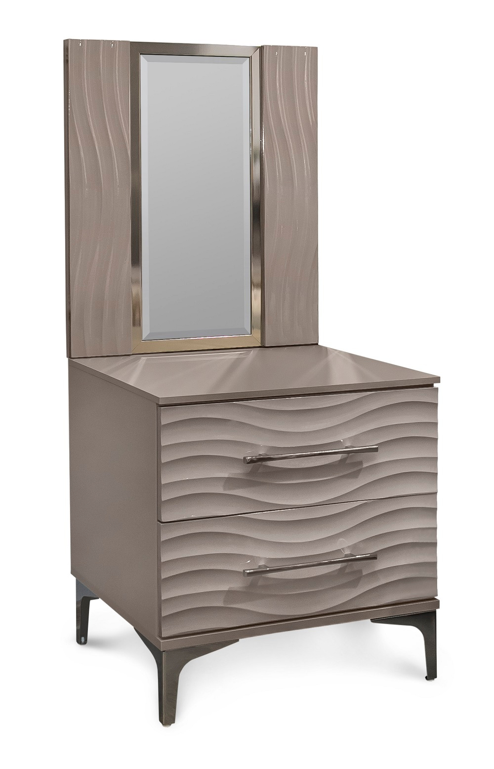 Gravita (Эра) Зеркало для тумбы прикроватной (серый камень глянец)