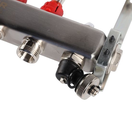 Коллектор Rommer 1"x3/4" на 5 контуров с расходомерами и запорными клапанами RMS-1201-000005