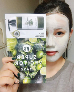 Chosungah By Vibes Wonder Bath Super Vegitoks Mask Green 2-х ступенчатая система с детокс-эффектом